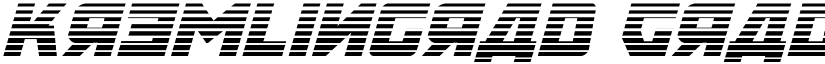 Kremlingrad Gradient Italic font