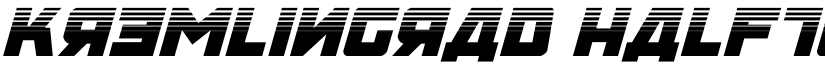 Kremlingrad Halftone Italic font