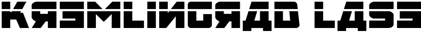Kremlingrad Laser font