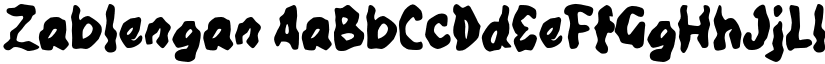 Zablengan font