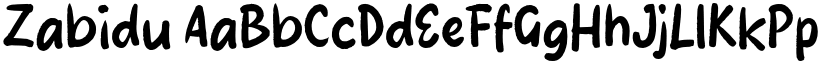 Zabidu font download