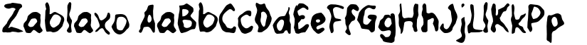 Zablaxo font download