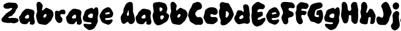 Zabrage font download