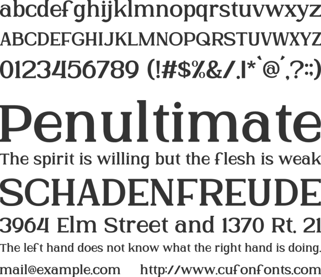 Doghelia font preview