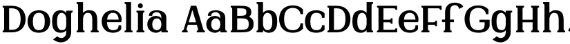 Doghelia font