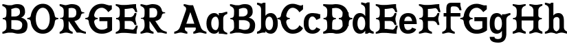 BORGER font download