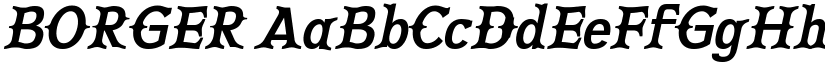 BORGER font