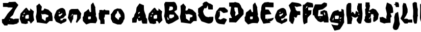 Zabendro font download