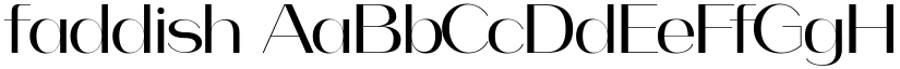 faddish font