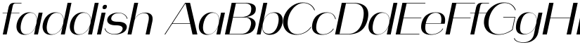 faddish font