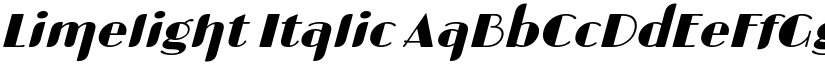 Limelight Italic font