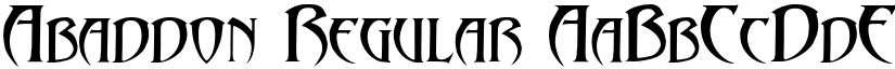 Abaddon font download