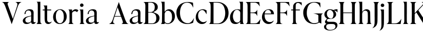 Valtoria font