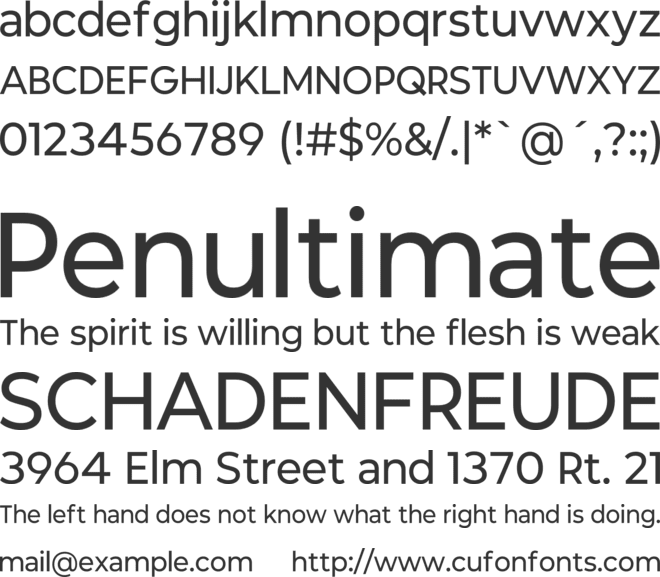 Rookery New font preview