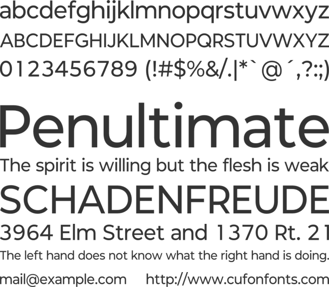 Rookery  font preview