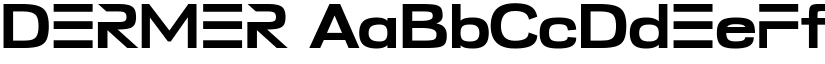 DERMER font