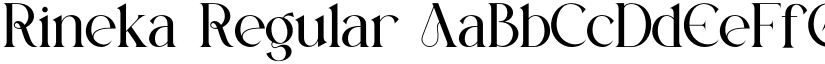 Rineka Regular font