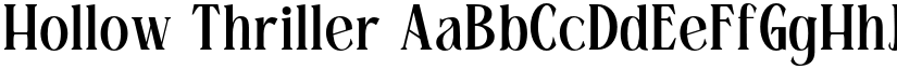 Hollow Thriller font download