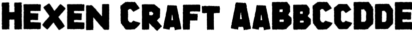 Hexen Craft font download