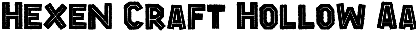 Hexen Craft Hollow font