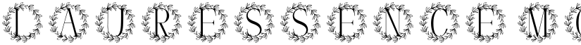 Lauressence Monogram font