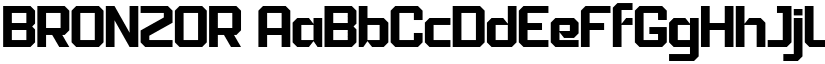 BRONZOR font