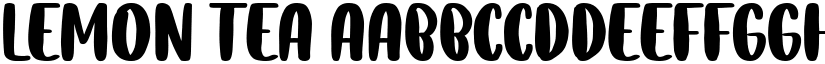 Lemon Tea font