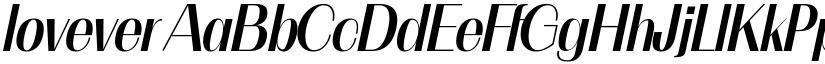 lovever font