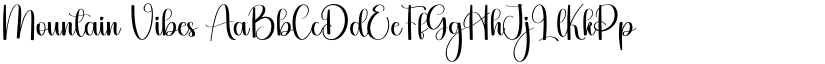 Mountain Vibes font
