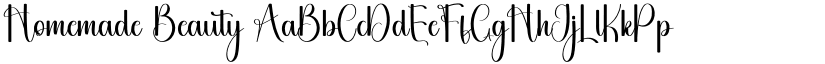 Homemade Beauty font