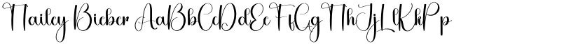 Hailey Bieber font