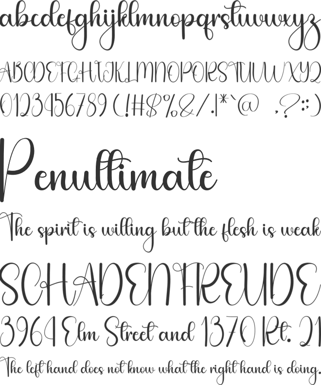 Bounce Back font preview