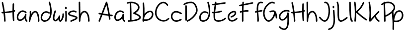Handwish font download