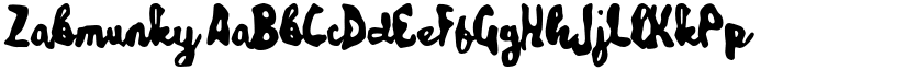 Zabmunky font download