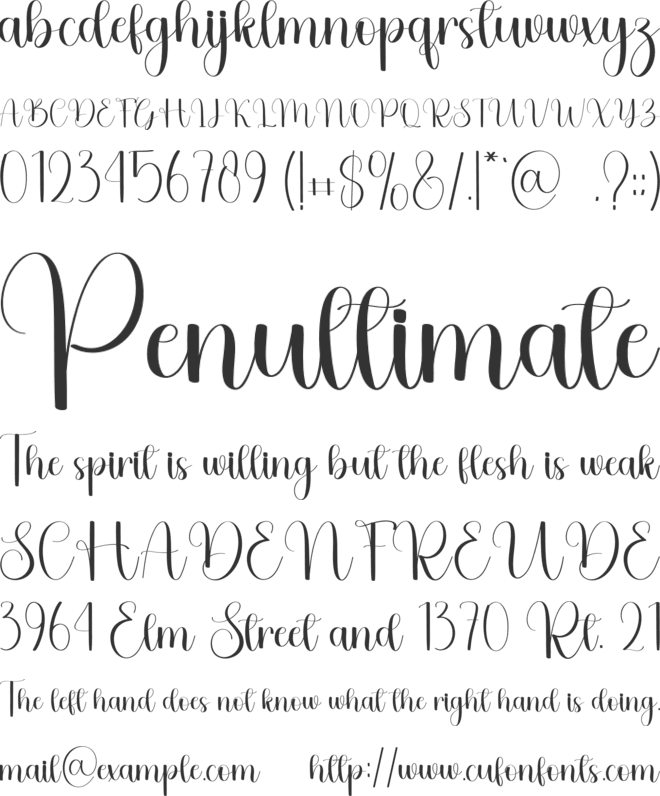 Sweetie Valentine font preview