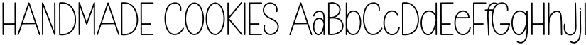 HANDMADE COOKIES font