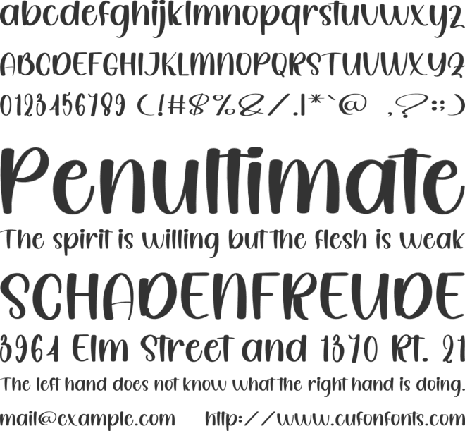 Happy Autumn font preview