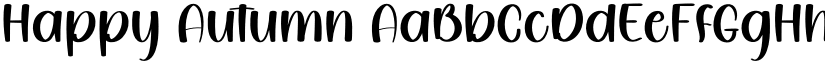 Happy Autumn font