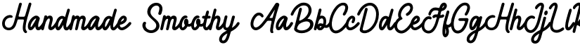 Handmade Smoothy font