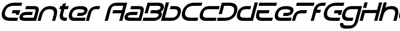 Ganter font
