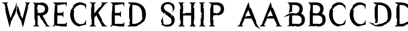Wrecked Ship font