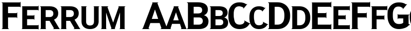 Ferrum font download