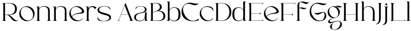 Ronners font