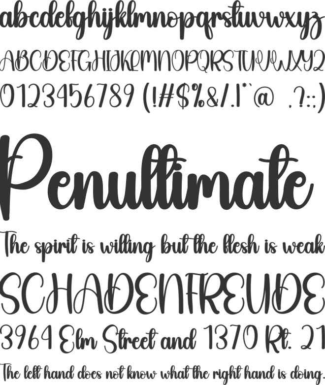 Blanket font preview