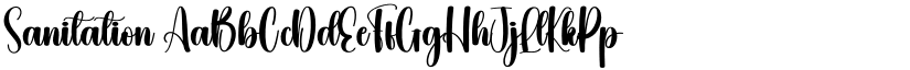 Sanitation font download