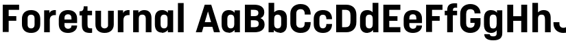 Foreturnal font