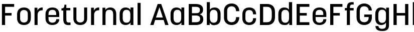Foreturnal font
