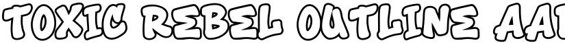 Toxic Rebel Outline font