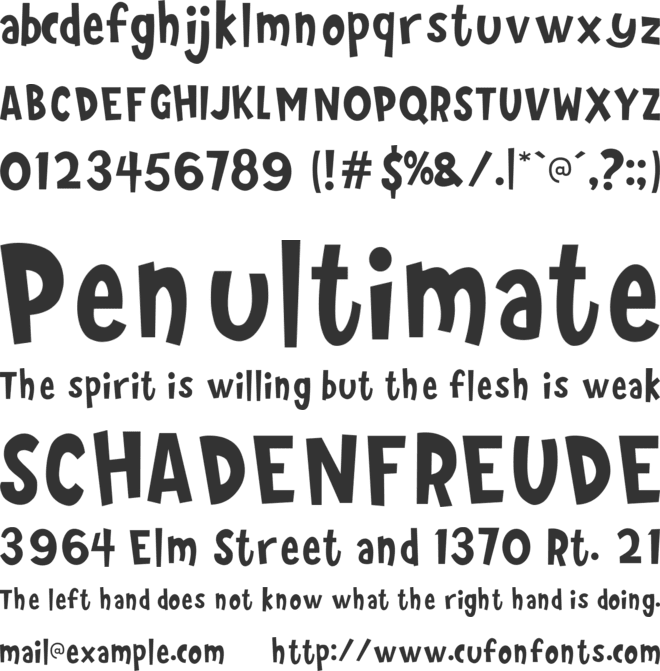 HarrySans font preview