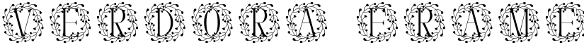 Verdora Frames Monogram font
